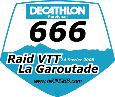 Plaques VTT pour le "Raid VTT La Garoutade"
